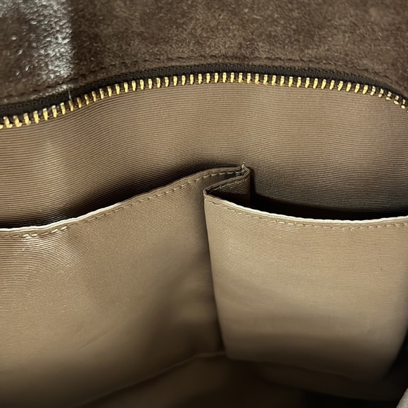 Coach Brown Leather/Suede Bag Vintage - Picture 12 of 16